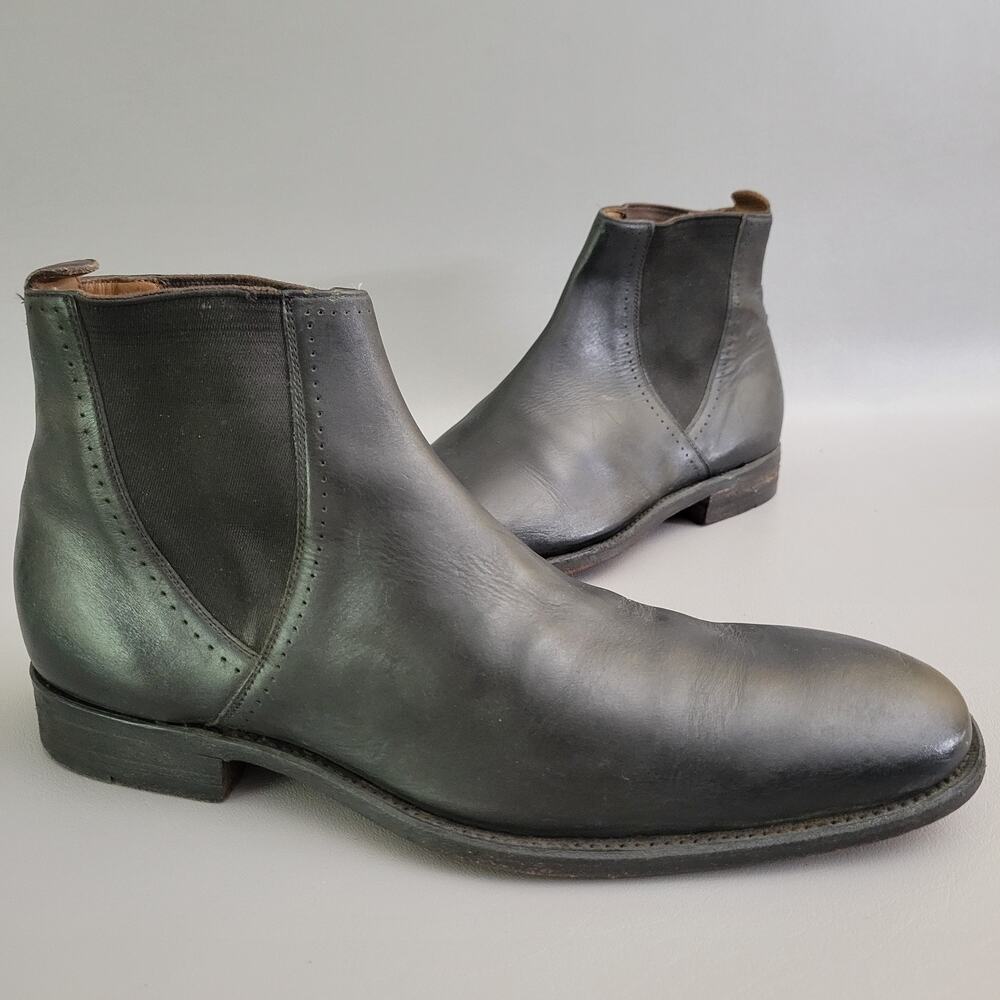 Grenson Black Leather Chelsea Boots Shoes Men's UK 8 F US 9
